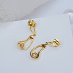 Load image into Gallery viewer, 9K Gold Drop Earrings for Daily Wear, Office Wear