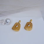 Load image into Gallery viewer, 9K Gold Drop Earrings for Office Wear Caia