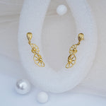Load image into Gallery viewer, 9K Gold Drop Earrings for Daily Wear, Office Wear Caia