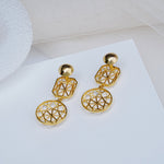 Load image into Gallery viewer, 9K Gold Drop Earrings for Daily Wear, Office Wear Caia
