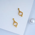 Load image into Gallery viewer, 9K Gold Drop Earrings for Daily Wear, Office Wear Caia