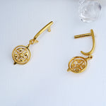 Load image into Gallery viewer, 9K Gold Drop Earrings for Daily Wear, Office Wear
