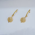 Load image into Gallery viewer, 9K Gold Drop Earrings for Daily Wear, Office Wear
