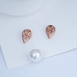 Load image into Gallery viewer, 9K Rose Gold Stud Earrings for Office Wear Caia