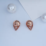 Load image into Gallery viewer, 9K Rose Gold Stud Earrings for Office Wear Caia