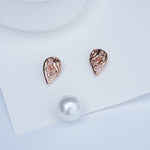 Load image into Gallery viewer, 9K Rose Gold Stud Earrings for Office Wear Caia