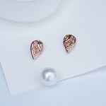 Load image into Gallery viewer, 9K Rose Gold Stud Earrings for Office Wear