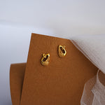 Load image into Gallery viewer, 9K Gold Stud Earrings for Daily wear Caia