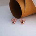 Load image into Gallery viewer, 9K Rose Gold Stud Earrings for Daily wear