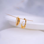 Load image into Gallery viewer, 9K Gold Hugging Earrings Caia