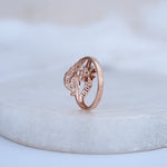Load image into Gallery viewer, 9K Rose Gold Floral Ring