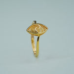 Load image into Gallery viewer, 9K Gold Eye Shaped Ring for Office Wear