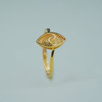 Load image into Gallery viewer, 9K Gold Eye Shaped Ring for Office Wear Caia