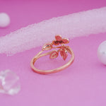 Load image into Gallery viewer, 9K Rose Gold Floral Ring