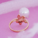 Load image into Gallery viewer, 9K Rose Gold Floral Ring Caia