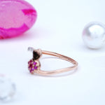 Load image into Gallery viewer, 9K Gold Ring with Multicolour Stones Caia