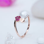 Load image into Gallery viewer, 9K Gold Ring with Multicolour Stones Caia