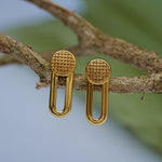 Load image into Gallery viewer, 9K Gold Stud Earrings for Office Wear, Daily Wear Caia