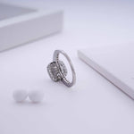 Load image into Gallery viewer, 925 Silver Ring with Swarovski Stone