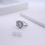 Load image into Gallery viewer, 925 Silver Ring with Swarovski Stone