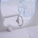 Load image into Gallery viewer, 925 Silver Ring with Swarovski Stone