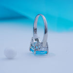 Load image into Gallery viewer, 925 Silver Ring with Swarovski Stone