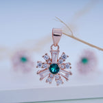 Load image into Gallery viewer, 925 Silver Pendant with matching pair of stud SEO Silver