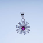 Load image into Gallery viewer, 925 Silver Pendant with matching pair of stud SEO Silver