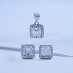 Load image into Gallery viewer, 925 Silver Pendant with matching pair of stud