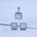 Load image into Gallery viewer, 925 Silver Pendant with matching pair of stud SEO Silver