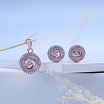 Load image into Gallery viewer, 925 Silver Pendant with matching pair of stud SEO Silver