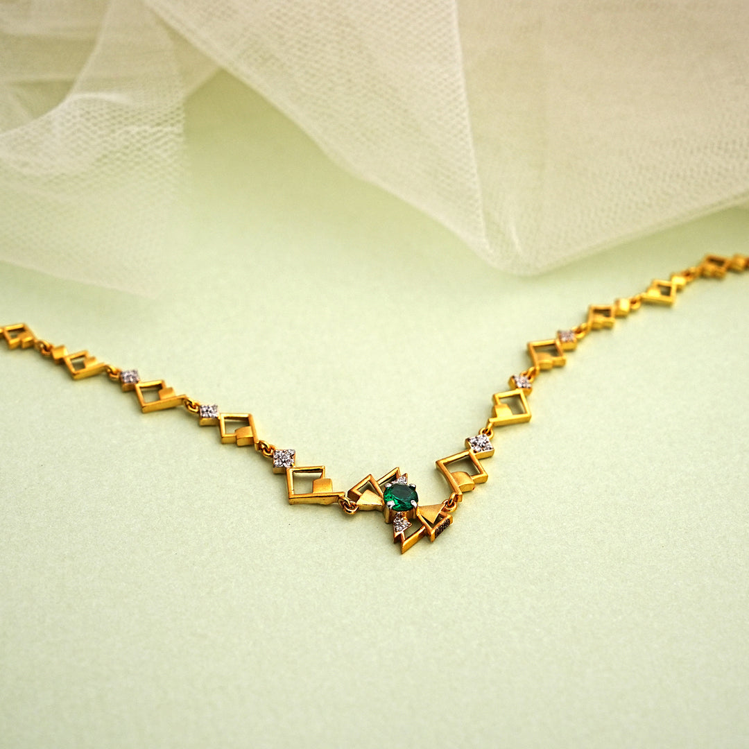 9K Gold Bracelet with Multicolour Stones