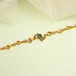 Load image into Gallery viewer, 9K Gold Bracelet with Multicolour Stones
