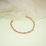 Load image into Gallery viewer, 9K Rose Gold Bracelet with CZ Stones
