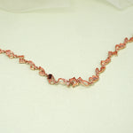 Load image into Gallery viewer, 9K Rose Gold Bracelet with CZ Stones
