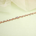 Load image into Gallery viewer, 9K Rose Gold Bracelet with CZ Stones
