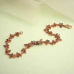 Load image into Gallery viewer, 9K Rose Gold Bracelet with Multicolour Stones
