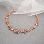 Load image into Gallery viewer, 9K Rose Gold Bracelet with Multicolour Stones

