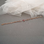 Load image into Gallery viewer, 9K Rose Gold Bracelet with Multicolour Stones
