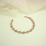 Load image into Gallery viewer, 9K Rose Gold Bracelet with CZ Stones
