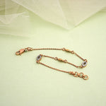Load image into Gallery viewer, 9K Rose Gold Bracelet with CZ Stones
