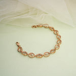 Load image into Gallery viewer, 9K Rose Gold Bracelet with CZ Stones
