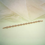 Load image into Gallery viewer, 9K Rose Gold Bracelet with CZ Stones
