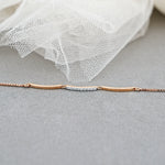 Load image into Gallery viewer, 9K Rose Gold Bracelet with CZ Stones
