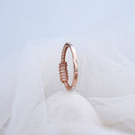 Load image into Gallery viewer, 14K Rose Gold Ring with CZ Stones
