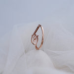 Load image into Gallery viewer, 14K Rose Gold Ring with CZ Stones

