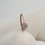 Load image into Gallery viewer, 14K Rose Gold Ring with CZ Stones
