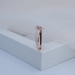 Load image into Gallery viewer, 14K Rose Gold Ring with CZ Stones
