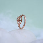 Load image into Gallery viewer, 9K Rose Gold Floral Ring
