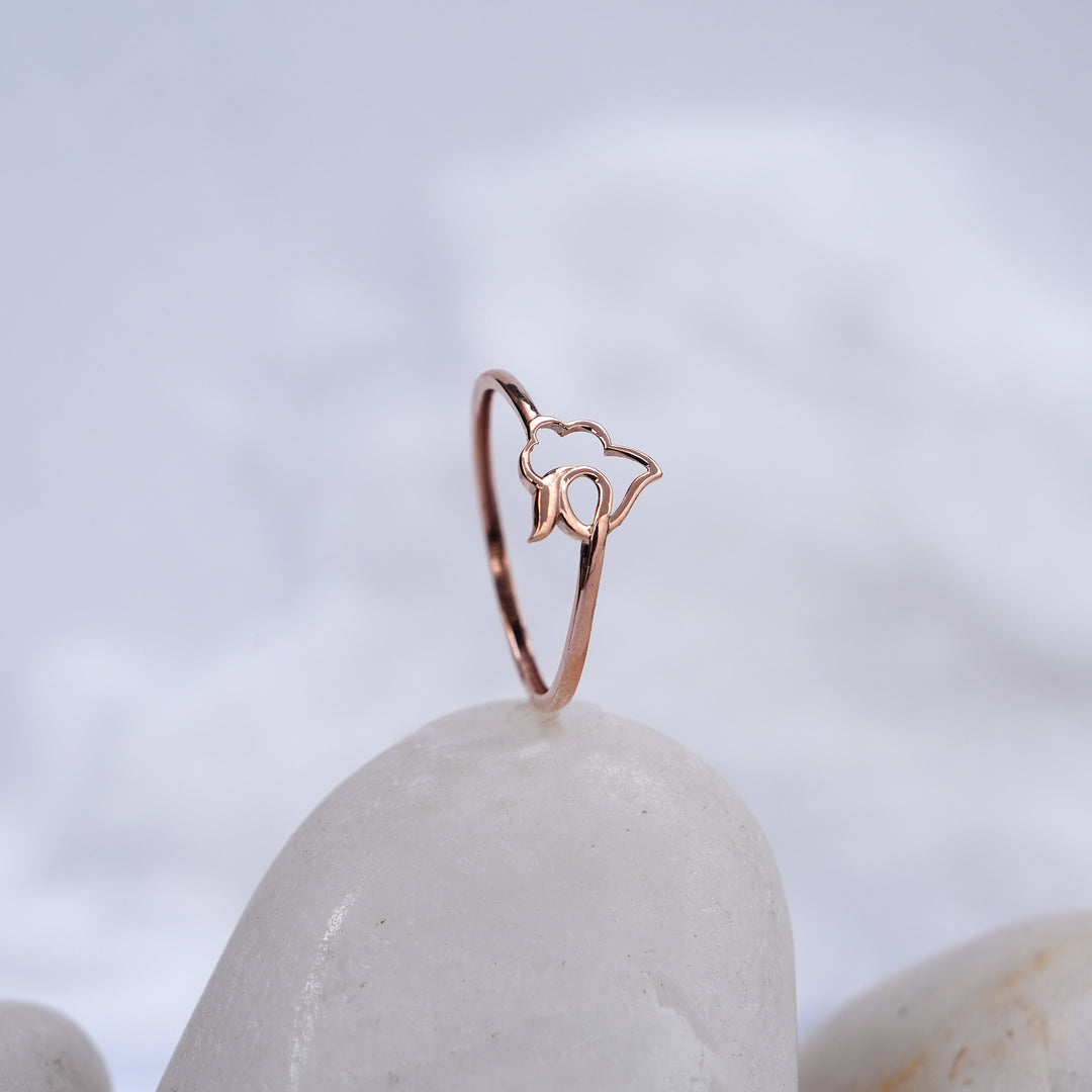 9K Rose Gold Ring